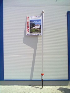  Maklergalgen mit Schraubfundament