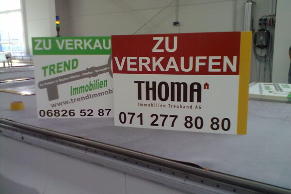 Nasenschilder Fensterplakat Maklergalgen